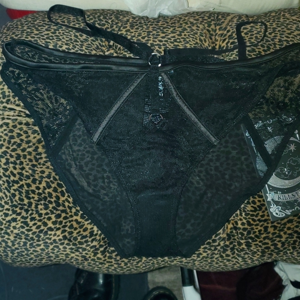 NWT Killstar deadly attraction panty black size Large